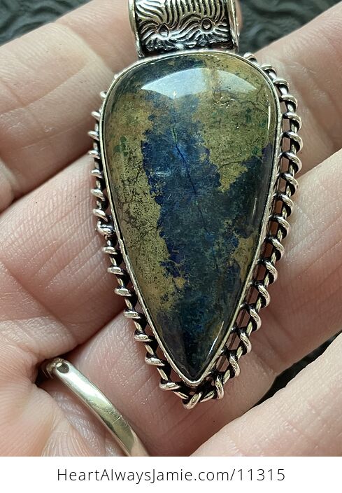 Blue Azurite Crystal Stone Jewelry Pendant - #pcx4Yo06vl0-6