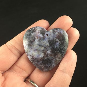 Heart Shaped Lepidolite Stone Jewelry Pendant #Erpnw2b453o